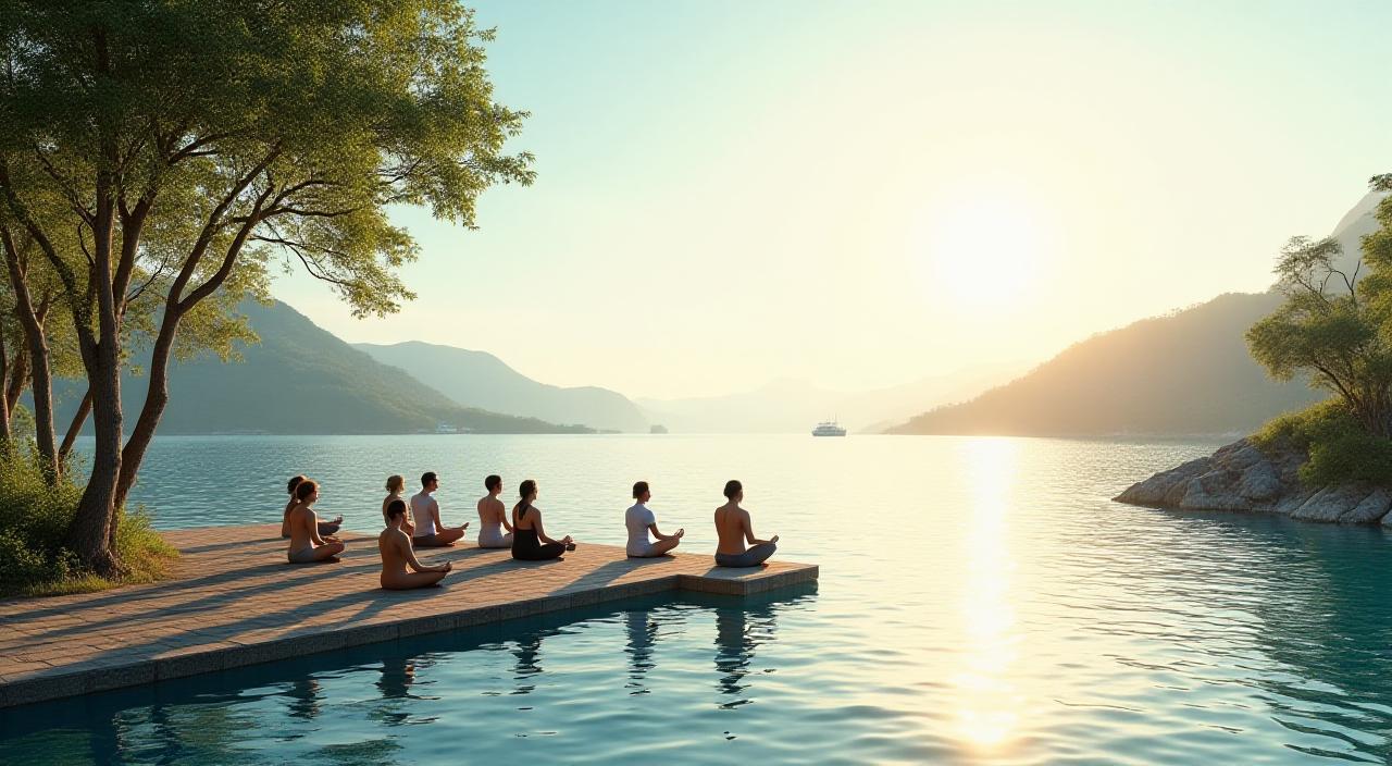 Marine-themed wellness retreat at scenic waterfront location
